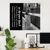 ロングボー10代のド姿勢引用文 ポスター (ホームオフィス)