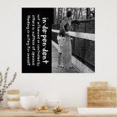 ロングボー10代のド姿勢引用文 ポスター (キッチン)