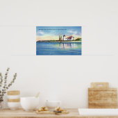 ロングポイントライトハウスのビュー ポスター (キッチン)