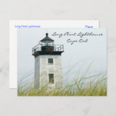 ロングポイントライト州都ケープコッドポストカード ポストカード (正面/裏面)