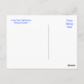 ロングポイントライト州都ケープコッドポストカード ポストカード (裏面)