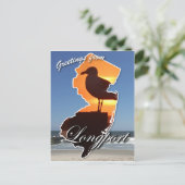 ロングポートからの挨拶 ポストカード (スタンド正面)