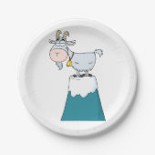 ロングマウンテンヤギ ペーパープレート (正面)