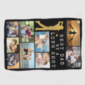 ロングモダン最高のショットによるパパ9 Photo Collage ゴルフタオル (横)