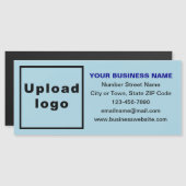 ロングライトブルー磁気カードのビジネスブランド (正面/裏面)