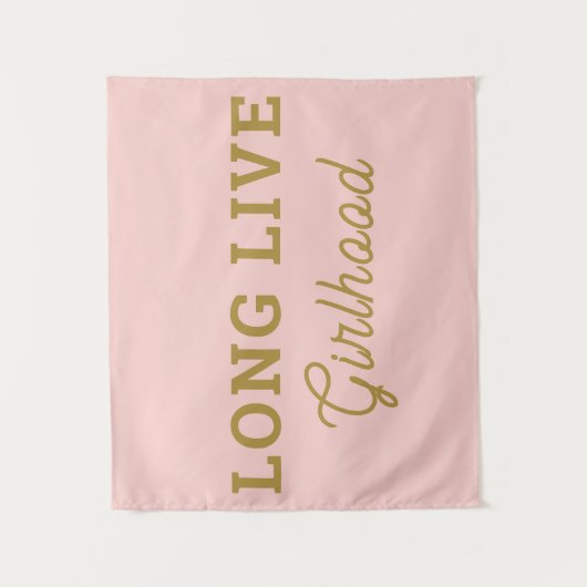 ロングライブガールフールガールルームプレイルーム子供部屋ウォール タペストリー (正面)