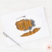 ロングライブザキングニースデザイン移調 楕円形シール (封筒)