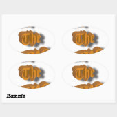 ロングライブザキングニースデザイン移調 楕円形シール (シート)