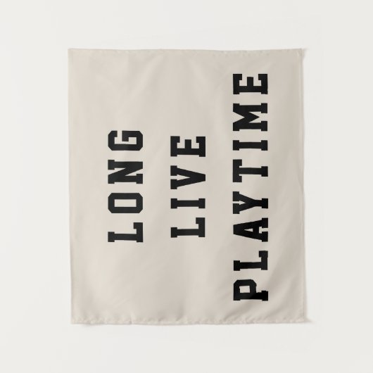 ロングライブプレイタイムキッズルームプレイルーム子供部屋ウォール タペストリー (正面)