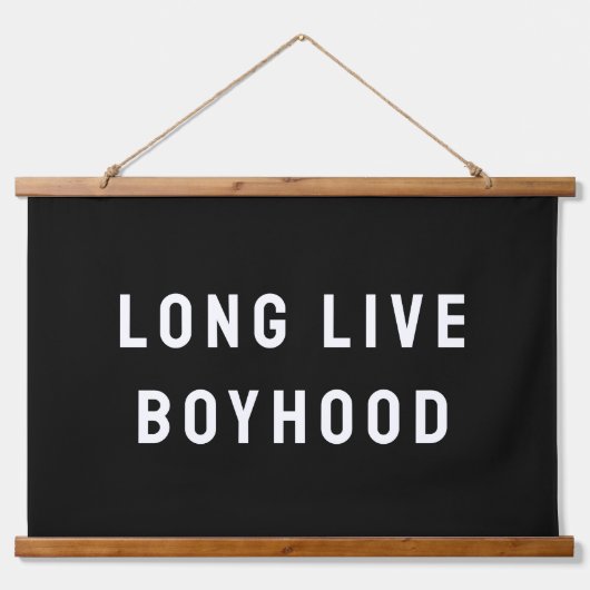 ロングライブボイフードボーイズルームプレイルーム子供部屋ウォール 吊り下げ型タペストリー (正面)