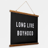 ロングライブボイフードボーイズルームプレイルーム子供部屋ウォール 吊り下げ型タペストリー (傾斜あり)