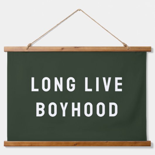 ロングライブボイフードボーイズルームプレイルーム子供部屋ウォール 吊り下げ型タペストリー (正面)