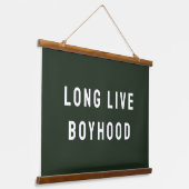 ロングライブボイフードボーイズルームプレイルーム子供部屋ウォール 吊り下げ型タペストリー (傾斜あり)