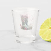 ロングライブ女性のカーボーイフローラカウボーイブーツ ショットグラス (裏面)