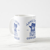 ロングライブ女性のカーボーイマグウェスタンロデオエステティック コーヒーマグカップ (正面左)