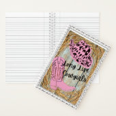 ロングライブ女性のカーボーイライン ノートブック (内側)