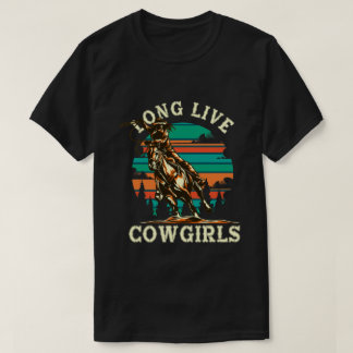 ロングライブ女性のカーボーイ Tシャツ