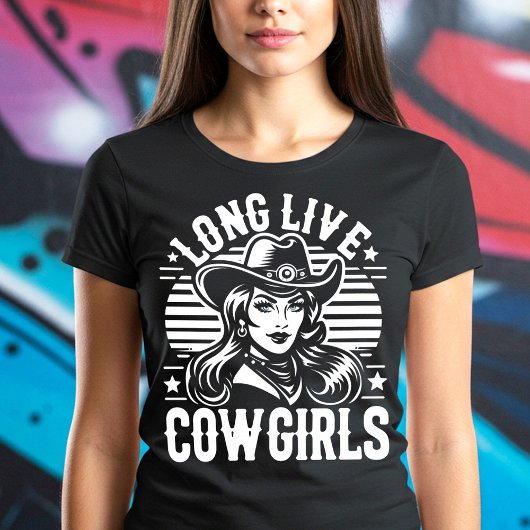ロングライブ女性のカーボーイ Tシャツ