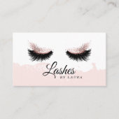 ロングラッシュエクステンションメイクアップアーティスト名刺 名刺 (正面)