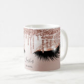ロングラッシュエクステンションメイクアップアーティスト美しいサロンバス コーヒーマグカップ (正面右)