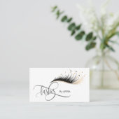 ロングラッシュエクステンションメイクアップアーティスト美しいサロン 名刺 (スタンド正面)