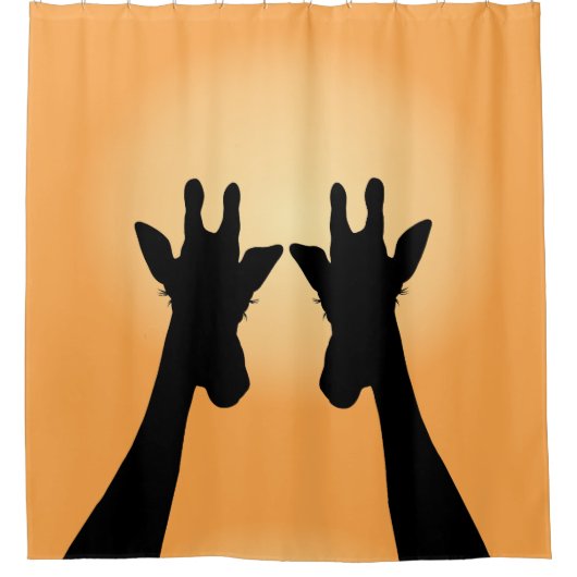 ロングラッシュギラフェス シャワーカーテン (正面)