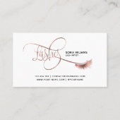 ロングラッシュ&ブローズメイクアップアーティストバラ金ゴールド ロイヤリティカード (裏面)