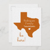 ロングランズバーンオレンジテキサス州ファミリー懇親会 ポストカード (正面/裏面)