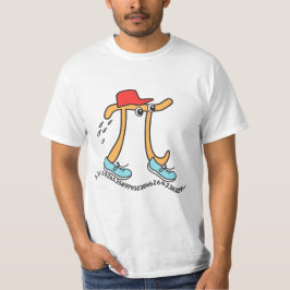 ロングランニングのパイおもしろい- Pi Guy Tシャツ