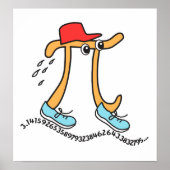 ロングランニングのPiシンボルおもしろい© Pi Guy ポスター (正面)