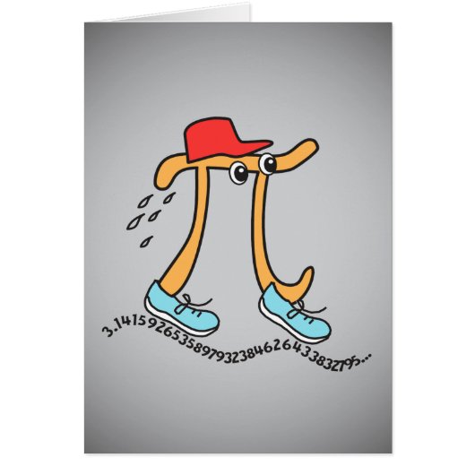 ロングランニングのPi © - おもしろい Pi Guy (正面)