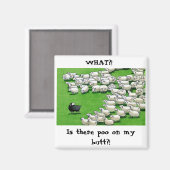 ロングラ失ったム：スティッキーお尻マグネット マグネット (正面/裏面)