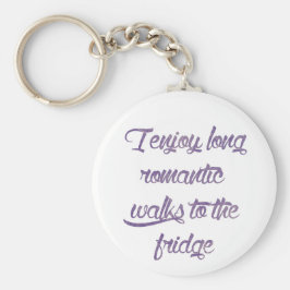 ロングロマンチックな歩いて冷蔵庫タイポグラフィ キーホルダー