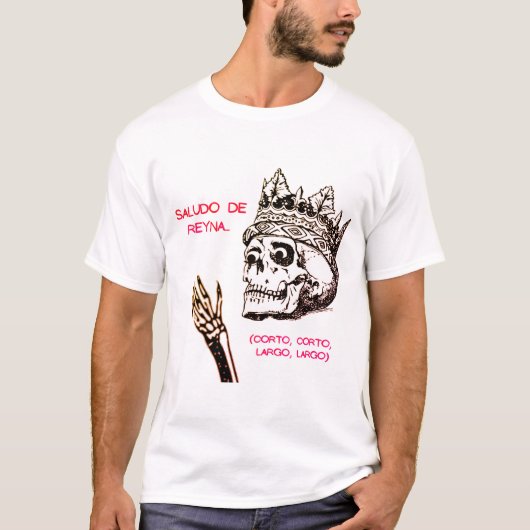 ロングロング、ショート、ショートの女王の挨拶 Tシャツ (正面)