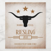 ロングワインパーソナライズされたラベル ワインラベル (シングルラベル)