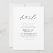 ロングワン型オールインワン結婚式招待状 招待状 (裏面)