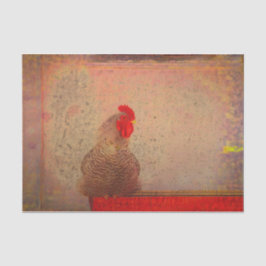 ロングヴィンテージアンティークレッドブラウンテクスチャファームティス 薄葉紙