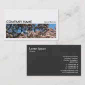 ロング写真0172 – マグノリアの木々の花 名刺 (正面/裏面)