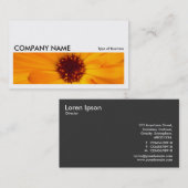 ロング写真038 – オレンジマリゴールド 名刺 (正面/裏面)