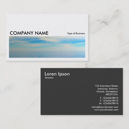 ロング写真083 – 熱帯海 名刺 (正面/裏面)