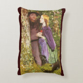ロング婚約byアーサー・ヒューズ、ヴィンテージ・アート アクセントクッション (裏面(縦))