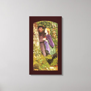 ロング婚約byアーサー・ヒューズ、ヴィンテージ・アート キャンバスプリント