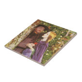 ロング婚約byアーサー・ヒューズ、ヴィンテージ・アート タイル (側面)