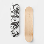 ロング想像ボード スケートボード (正面)