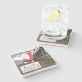 ロング用ガラス石コースター ストーンコースター (横)