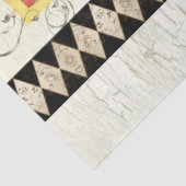 ロング素朴スターの水の色のハーレクイン木材のデコップページ 薄葉紙 (詳細)