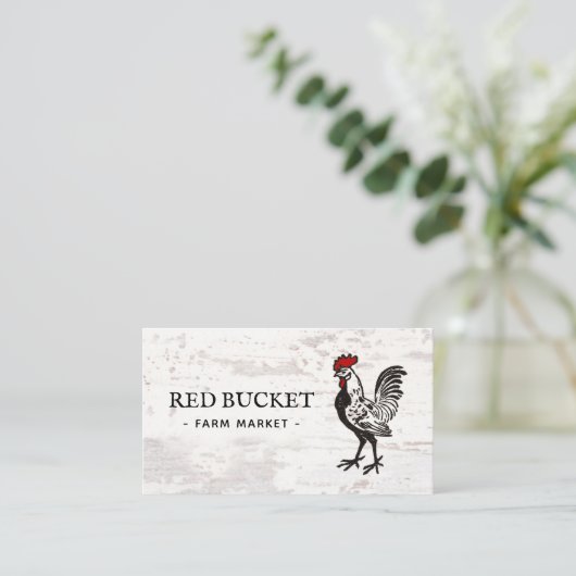 ロング素朴スターファームウッドの名刺 名刺 (スタンド正面)