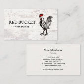 ロング素朴スターファームウッドの名刺 名刺 (正面/裏面)