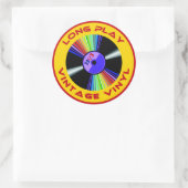 ロング遊ヴィンテージビニル33 1/3 ラウンドシール (バッグ)