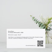 ロング・アーティスト・サイン・ギャラリー・プラークQRコード シーズンカード (スタンド正面)